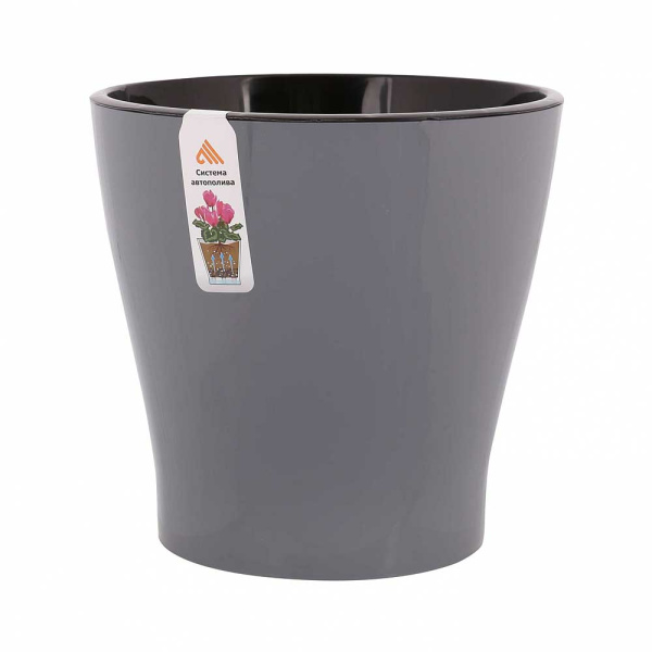 Горшок ЛЕЯ серый 3,6л двойной БШ7935 (20) 