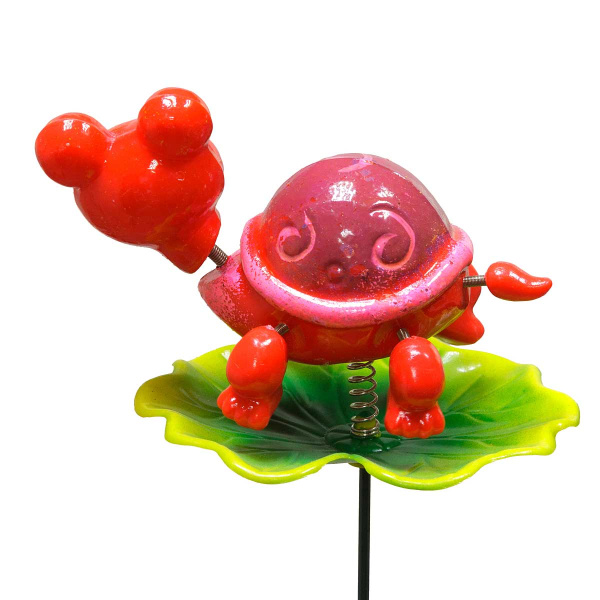 Штекер садовый Черепаха на кувшинке 10*9см NA2674 (288)