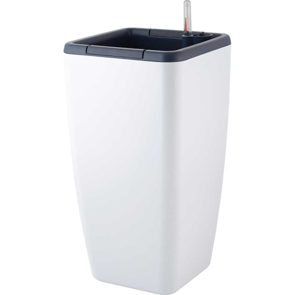 Горшок автополив МЮНХЕН 8/20л квад Белый Жасмин х6 