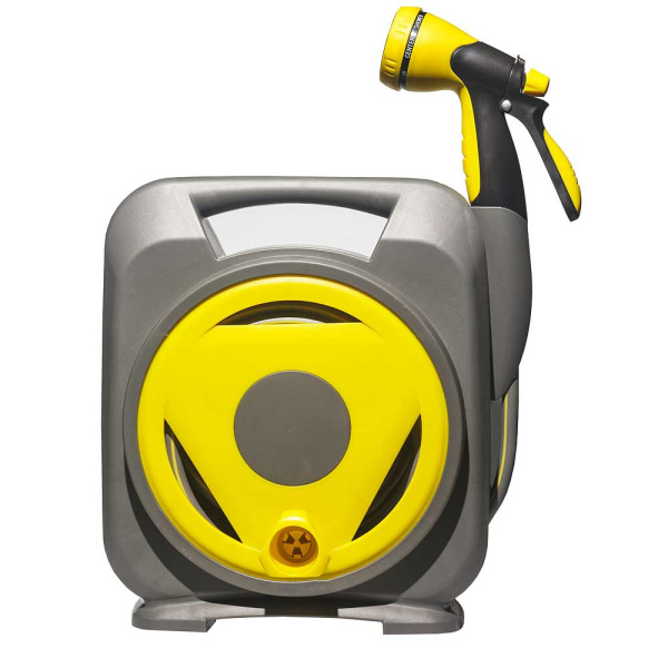 Катушка со шлангом 12м 3/8" с пистолетом для полива SXG-11001(8)