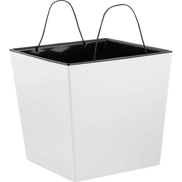 Горшок КУБ 11,6л 250х250мм белоснежный жасмин х6 