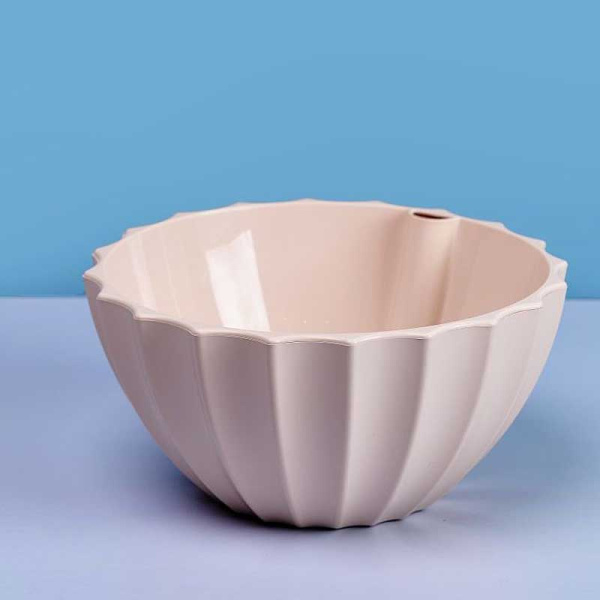 Кашпо "Ракушка" 3,4 л Жемчуг  Пласт Авеню х8 