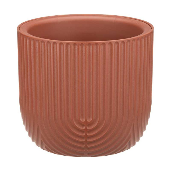 Кашпо РАМОНА D180мм 1,9л со вставкой терракотовый М3261 х15 