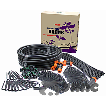 Капельный полив от водопровода 30растений ЖУКх2