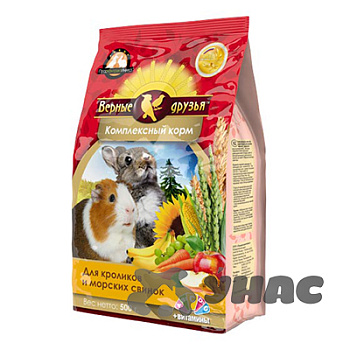 Верные друзья Корм для кроликов и морских свинок 500г x18
