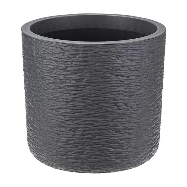 Кашпо СЛАНЕЦ  D200мм 3,4л с встав Графит М3199 