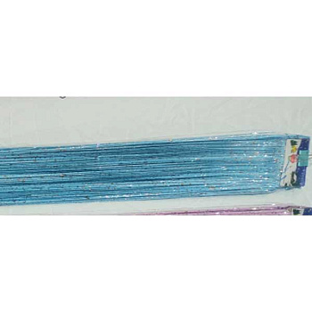 Дождь новогодний 9222-23-17 1,5м голубой со звездами (ЦЕНА ЗА 10шт)