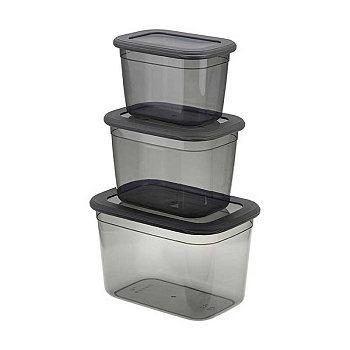 Емкость д/прод Респект 0,8+1,3+2,3л Графит М1265