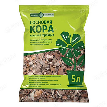 Кора сосновая 5л Долина Плодородия х10 