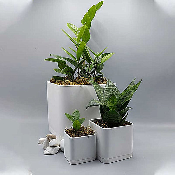 Горшок 0,65л серый 104/10-3 х24 