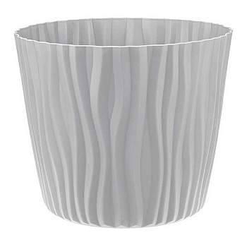 Кашпо ВОЛНА 8л серый М3190 х8 