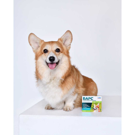 Барс Капли инсектоакарицидные для собак от 10 до 20 кг (1 пипетка - 1,34 мл)