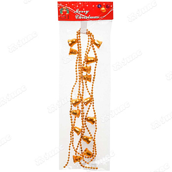 Цепь новогодняя Т172-3 1,8м Колокол. золото х24/480