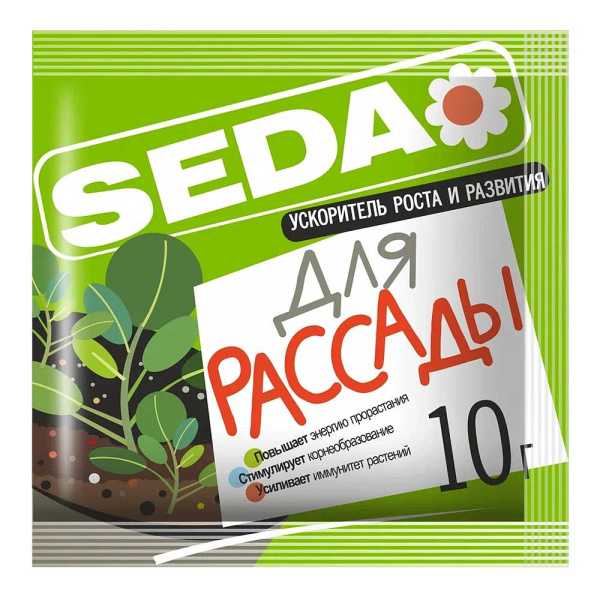 Ускоритель роста и развит ДЛЯ РАССАДЫ SEDA 10г х40 