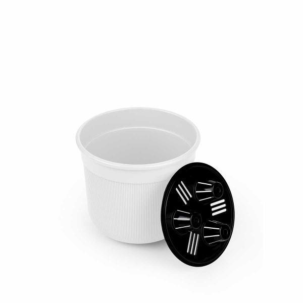 Горшок Сканди 1 л белый БШ9158 х20 