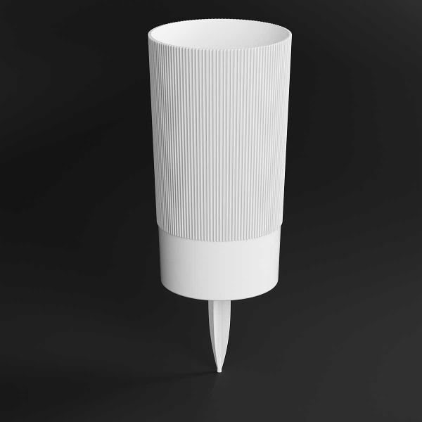 Ваза Версаль 150х280мм с колышком белый БШ8940 х12 