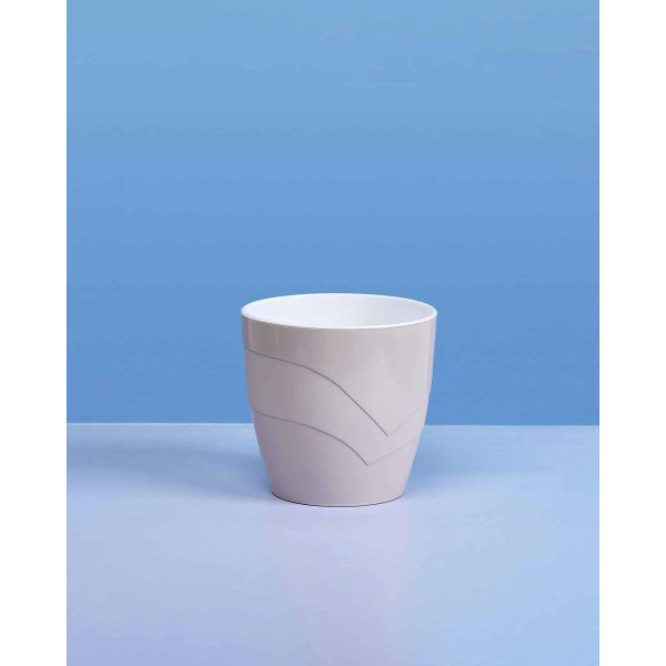 Кашпо "Грация" 1,2л Льняное Пласт Авеню х20 