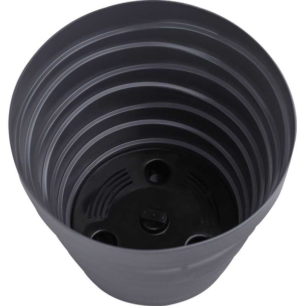 Кашпо БАРХАН 0,9л Антрацит КШ-4314 х30 