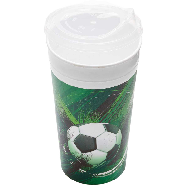 Стакан с крышкой 0,5л Футбол СТК-2391 ВМС х10