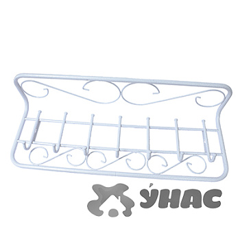 Вешалка "Ажур с полкой 80см" белый ВСПА 203 Бх1