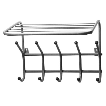 Вешалка наст. с полк."Престиж" 5-ти рожк. ВСП-115 Сер. Мет.