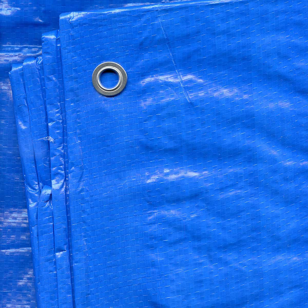 Тент хозяйственный 6*6м 100гр синий САДОВИТА