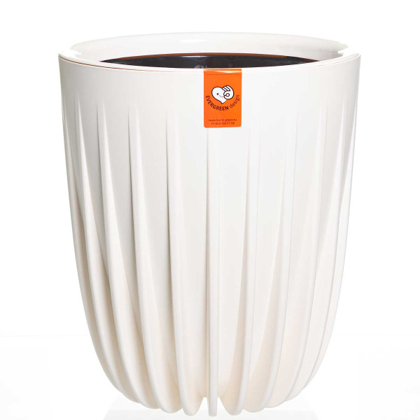 Горшок СИГМА 18л ВАНИЛЬ с вкладкой СИ30-31 