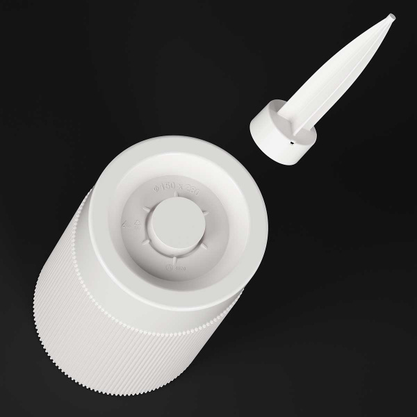 Ваза Версаль 150х280мм с колышком белый БШ8940 х12 