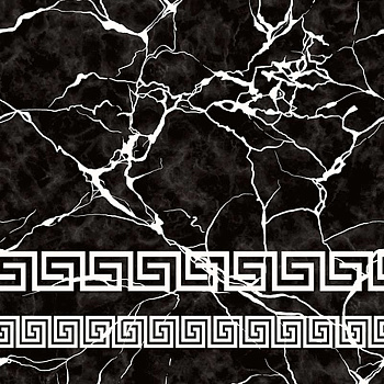 Клеенка 140*20 ДЕКОРАМА 179В черный мрамор Турция