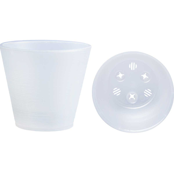 Горшок КОНУС 6 л прозрачный с вкладкой К23-00 Ливингрин 