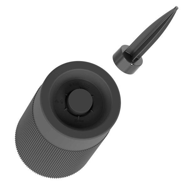 Ваза Версаль 150х280мм с колышком графит БШ8939 х12 