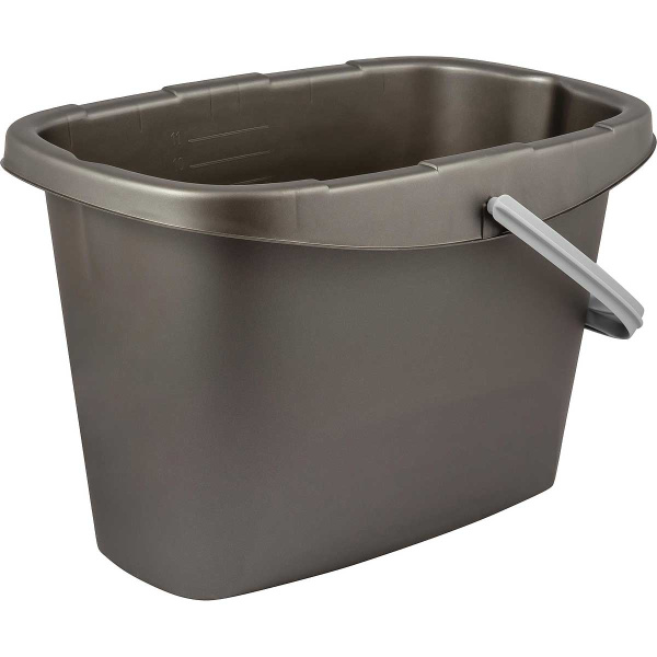 Ведро  прямоугольное Step 13л антрацит
