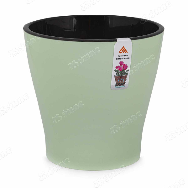 Горшок ЛЕЯ светло-зеленый 3,6л двойной БШ8268 (20) 