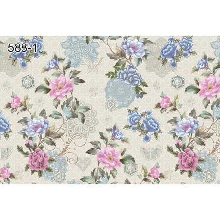 Скатерть Стиль с бейкой 135*180 588/1 ЦветыТверь