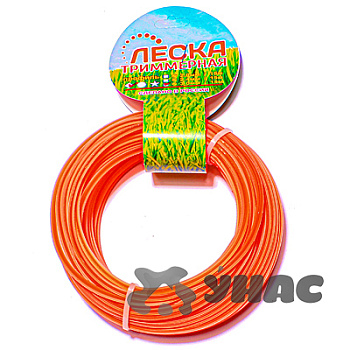 Леска триммерная "Квадрат" d 3,0мм 15м х 50