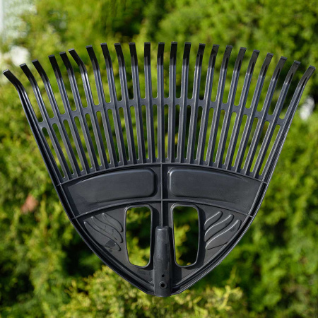 Грабли веерные пластиковые 23 зуба ЧЕРНЫЕ