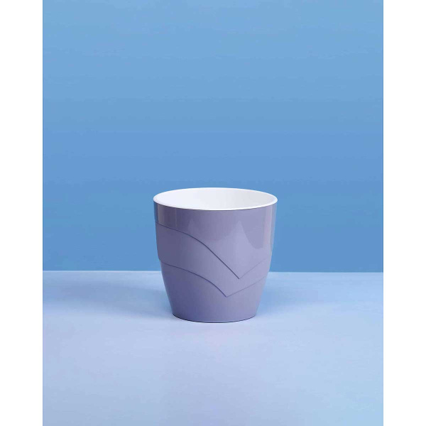Кашпо "Грация" 1,2л Серый шёлк Пласт Авеню х20 