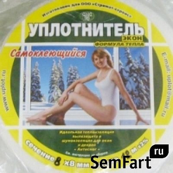 Уплотнитель стандарт (8х8) 6 м.