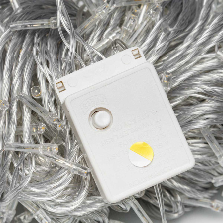 Гирлянда LED L-6-1 240л прозр.провод ТЕП.БЕЛЫЙ х60