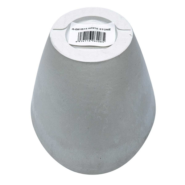 Горшок Лодочка 0,6 л белый камень H-09YB15-1бк 