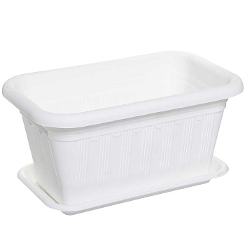 Кашпо балконное L 30см БЕЛЫЙ 07130 Милих (30)