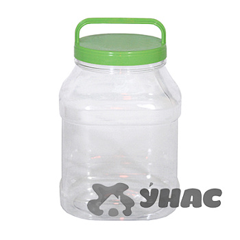 Бидон прямоугольный 3л ПЭТ БШ463 (10)