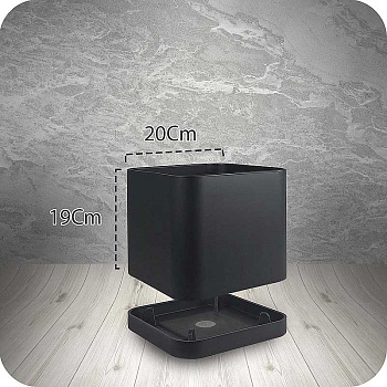 Горшок 5,10л черный 104/20-4 х8 