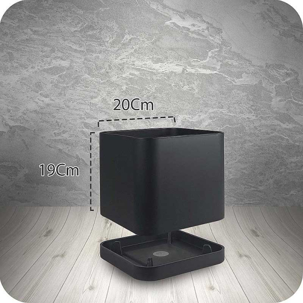 Горшок 5,10л черный 104/20-4 х8 