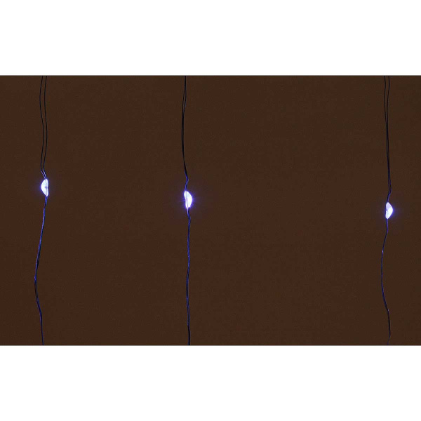 Гирлянда штора LED LLN-32-6 240л 3*2м ЦВЕТНОЙ провод "капелька"(100)