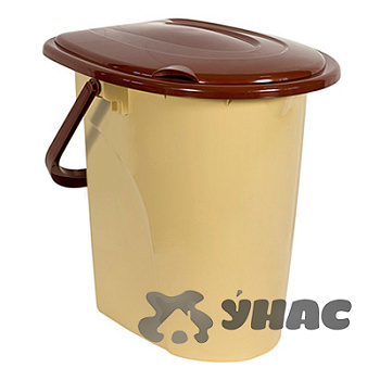 Ведро туалет 22л. с крышкой Эльфпласт 143 (5)