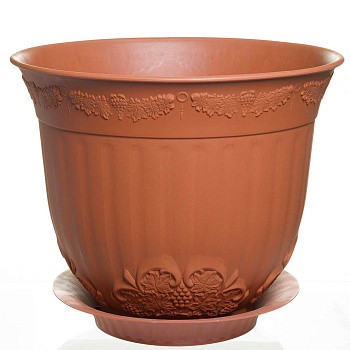Кашпо "Европа" 31 л. терракот х10 