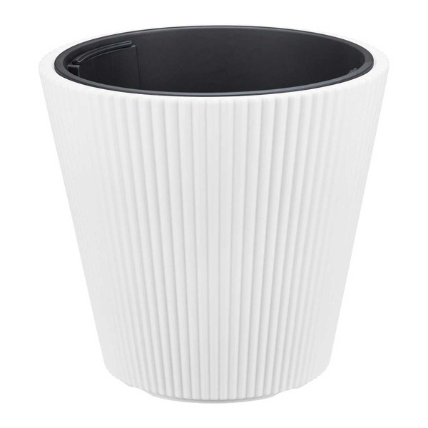 Кашпо СТРИП 30 л со вставкой Белый М3413 х1 