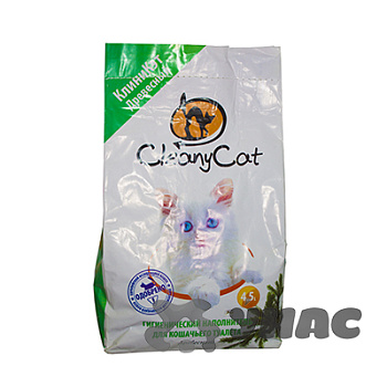 Наполнитель CleanyCat древесный 4,5л