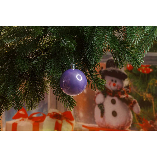 Шар Т520-6 6шт 6см (акриловый) Сиреневый (140)